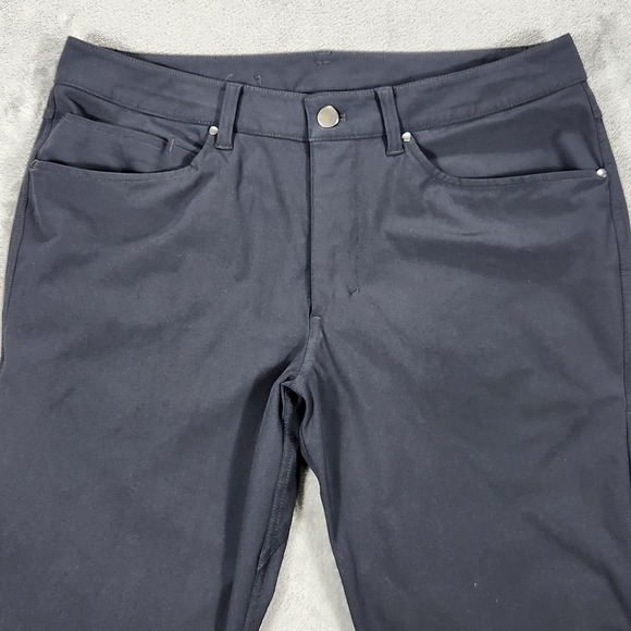 Lululemon Pants Mens 32x31 ABC Slim Fit Gray Softshell Stretch - Picture 2 of 16